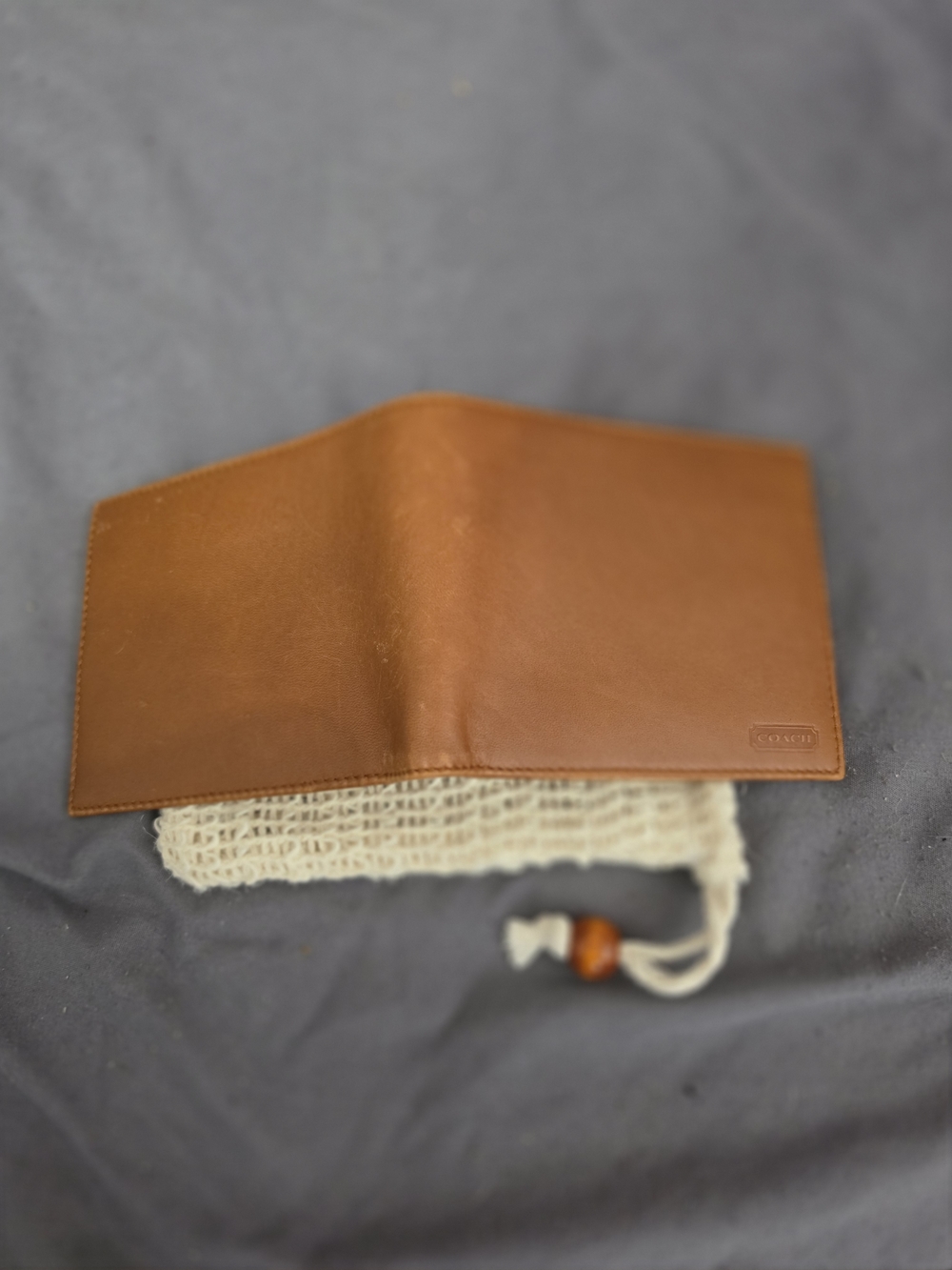 Coach Smooth Leather Bifold Wallet in Saddle Brown - Picture 9 of 10